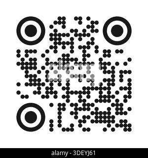 QR Code Ready to Use Isolated On White Background Stock Vector