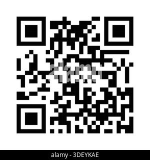 QR Code Ready to Use Isolated On White Background Stock Vector