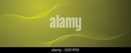 Abstract Background with Wavy Lines and Gradient Color palette Stock Vector