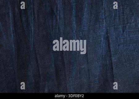 Texture denim fabric or dark blue background of denim fabric Stock Photo