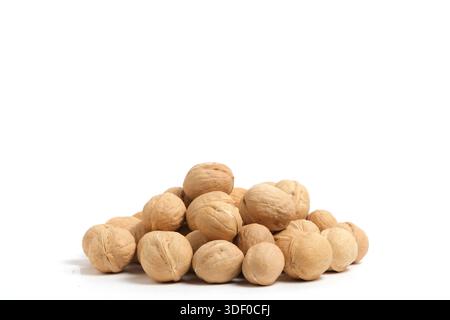Walnuts on white background. Isolated on white background Stock Photo