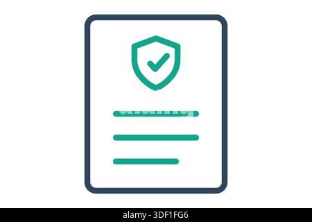 Coverage icon. line icon style. benefit elements vector illustration Stock Vector