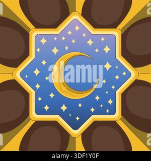 Decorative lunar and planetary design for special occasions Stock Vector