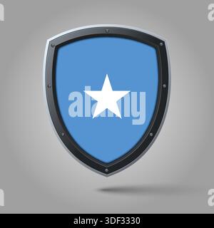 National Shield of SOMALIA Flag with Original color Stock Vector