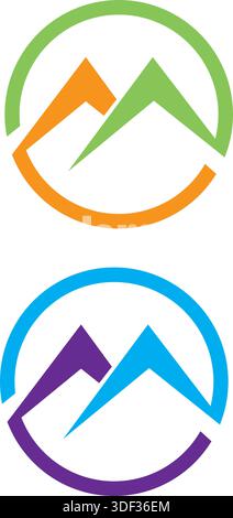 Mountain icon Logo Business Template Stock Vector