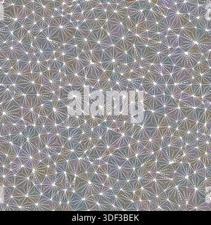 Minimalistic triangles background. Small shape size. Multiple repeated inner triangles. Multicolored style. Repeatable pattern. Modern vector tiles. Stock Vector