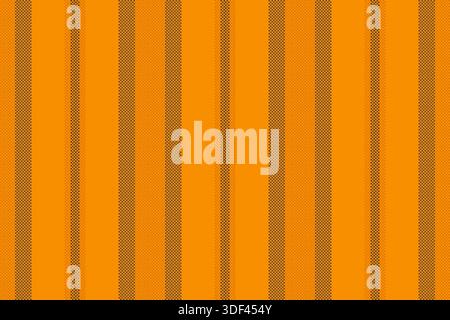 Elegant lines pattern vertical, jpg background textile texture. Children seamless vector fabric stripe in bright and orange colors palette. Stock Vector