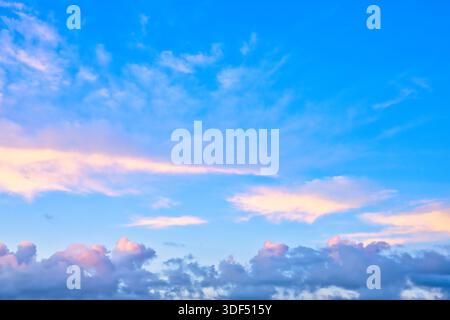 Wonderful colors in this sky replacement of New Zealand. Stock Photo