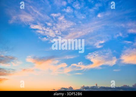 Wonderful colors in this sky replacement of New Zealand. Stock Photo