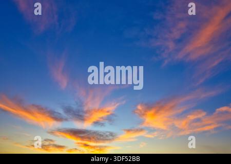 Wonderful colors in this sky replacement of New Zealand. Stock Photo