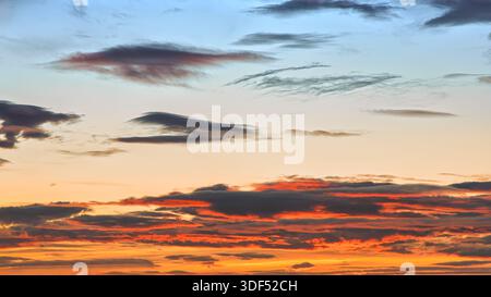 Wonderful colors in this sky replacement of New Zealand. Stock Photo