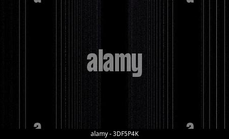 Abstract image formed by vertical and parallel extruded cylinders of metallic gray color with a black background and illuminated with pink light Stock Photo