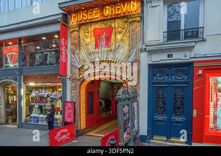 Entrée du musée Grévin // Paris, entrance of the Grevin Museum Stock Photo