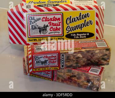 Claxton Fruit Cakes are very popular in the United States, 2026 Stock Photo