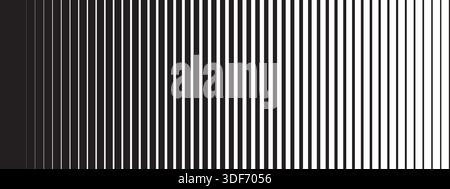 Vertical stripe transition gradient background. Line halftone gradation texture Stock Vector