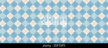 Gingham picnic cloth pattern with classic vichy check design. Vector seamless pattern for textile printing, wrapping, and spring fashion Stock Vector