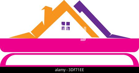 home logo and symbols icons template Stock Vector