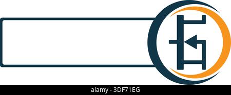 brand logo design modern simple logo Stock Vector