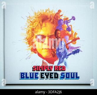 CD version of Blue Eyed Soul, the 12th studio album by Simply Red, which was released in 2019 Stock Photo