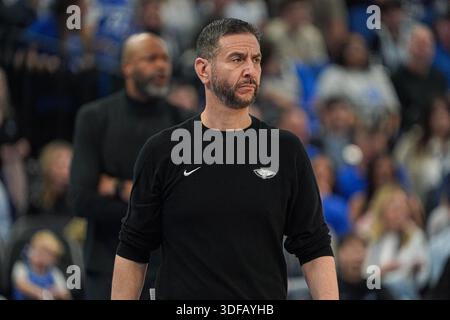 New Orleans Pelicans interim head coach James Borrego walks on the ...