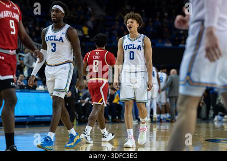 UCLA guard Trent Perry reacts after scoring during the second half of ...