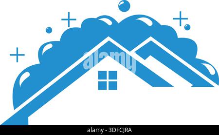 Modern cloud home vector design. Cloud storage home vector logo. Pro Vector Stock Vector
