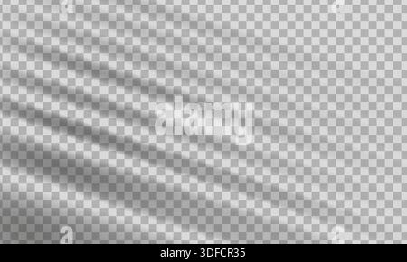 Transparent window shadow. Light effect overlay Stock Vector
