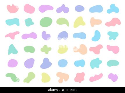 Liquid organic shapes collection for your design Stock Vector