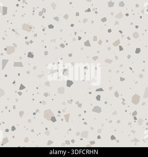 Terrazzo imitation vector seamless background Stock Vector
