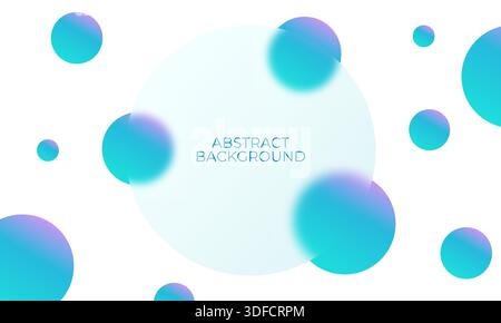 Abstract minimalistic light background in creative glassmorphism style Stock Vector