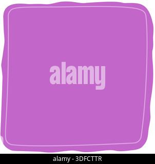 Fluid Squiggle Sticker Square Frame Stock Vector