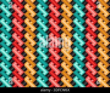 Seamless colored background with geometric pattern. Stock Vector