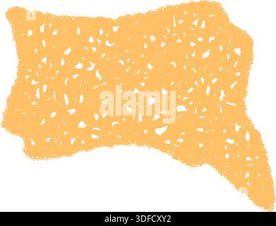 Chalk Squiggle Speech Bubble Sketch Stock Vector