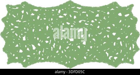 Groovy Retro Hatched Rectangle Crayon Border Stock Vector
