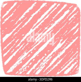 Fluid Chalk Scribble Rectangle Box Sketch Stock Vector