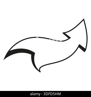 Sophisticated navigation symbols. Sophisticated pointer Vector. Sophisticated directional paths. Extraordinary motion indicators. EPS 10. Stock Vector