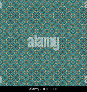Editable elements. Vintage seamless pattern, Stylish Geometric Background, Abstract Repeat Pattern, Illustration, Vintage Design, Geometrical Flowers. Stock Vector