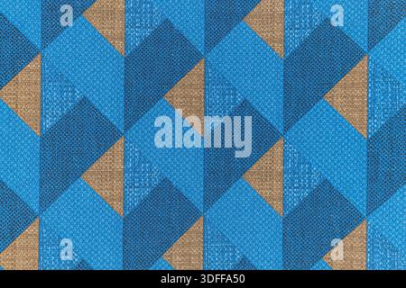 Modern Abstract Textile with Triangular Shapes Stock Photo