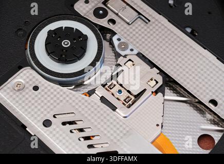 CD / DVD drive of a laptop computer Stock Photo