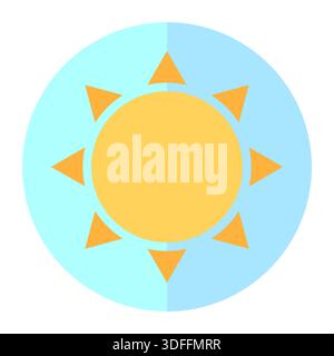 Extraordinary summer sun. Extraordinary solar star. Extraordinary atmosphere Vector. Spectacular meteorological brightness Stock Vector