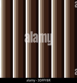Stripes Seamless Pattern With Brown Color Stock Vector