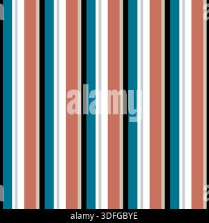 Stripes Seamless Pattern Simple Design Vector Stock Vector