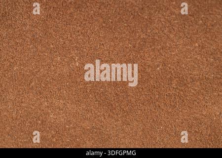 Brown suede leather texture macro background Stock Photo