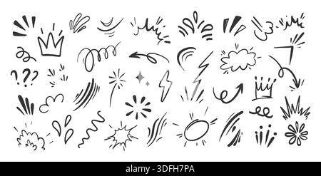 doodle-arrows-crowns-lightning