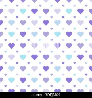 Cute Little Hearts Pattern for Valentines Day, Nursery Decor, Wrapping Paper, Wedding Backgrounds, seamless vector pattern. No effects, easy to recolo Stock Vector