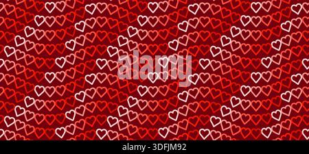 Cute Little Hearts Pattern for Valentines Day, Nursery Decor, Wrapping Paper, Wedding Backgrounds, seamless vector pattern. No effects, easy to recolo Stock Vector