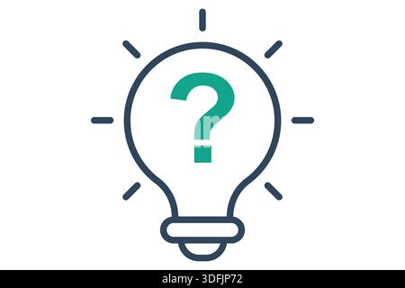 Curiosity icon. line icon style. icon related to research. creativity elements vector illustration Stock Vector