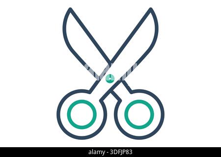 Crafting icon. line icon style. icon related to cut. creativity elements vector illustration Stock Vector