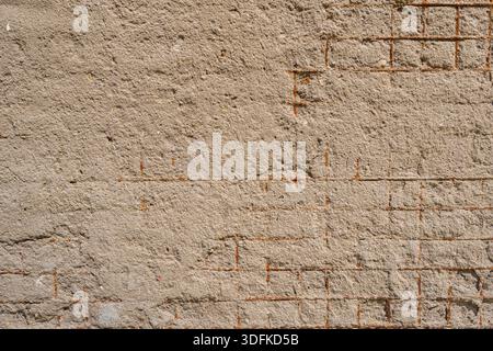 Iron reinforcement in a concrete wall. Abstract construction background. Stock Photo