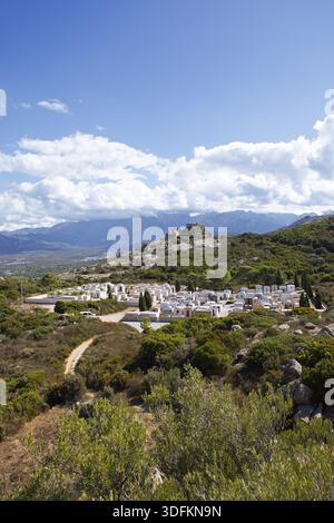 Calvi Cemetery, Haute Corse Department, Corsica, France Stock Photo